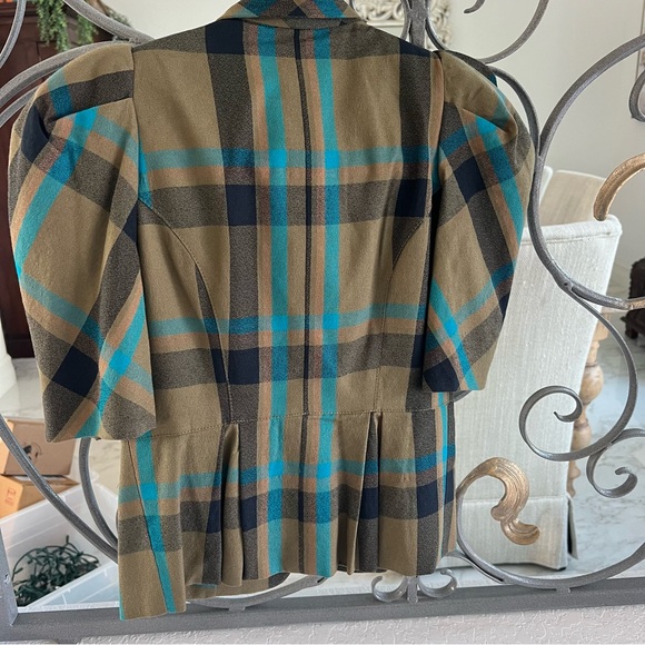 Marc by Marc Jacobs Olive & Blue Jacket Size 2 - Picture 3 of 9